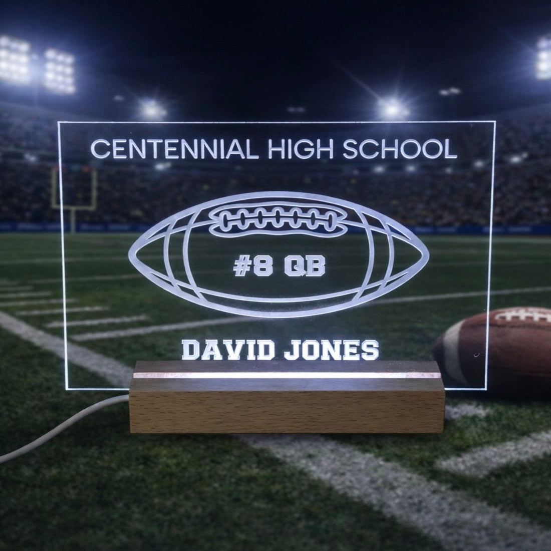 Personalized Football Player Sign