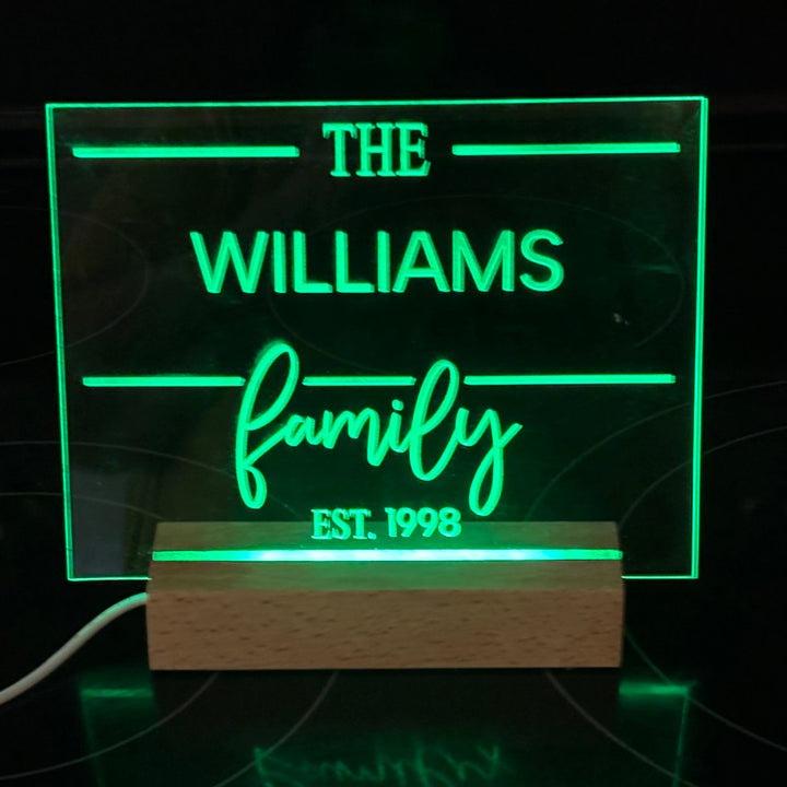 Personalized Family Sign